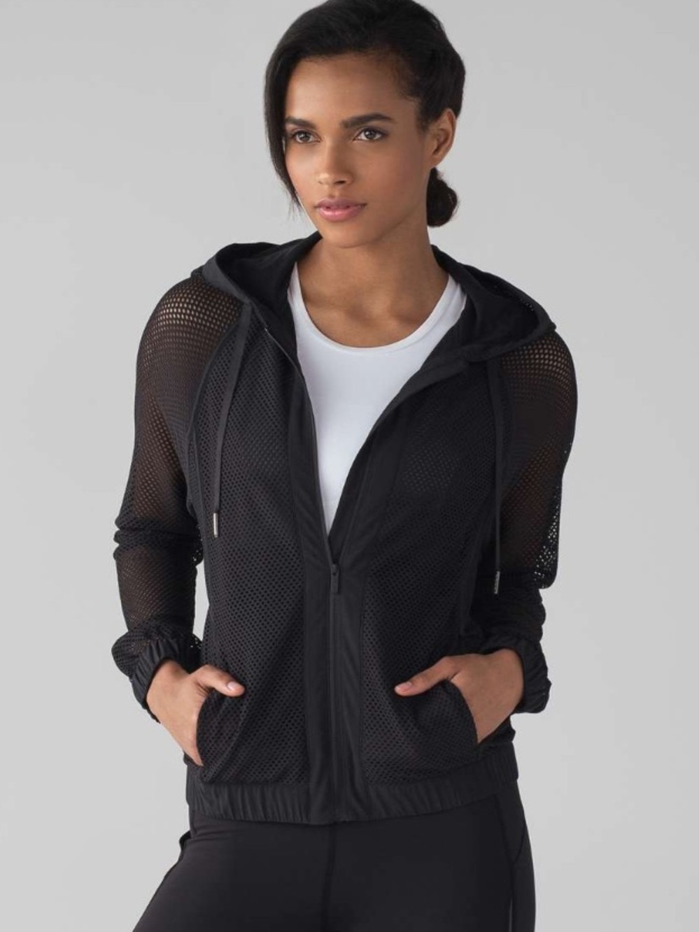 Lululemon Mesh on Mesh Full Zip Jacket Sz 8